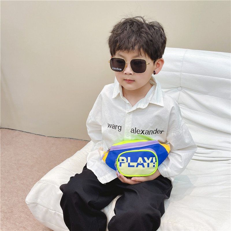 Bolso de los niños de moda estilo coreano niños deportes pecho bolsa de moda casual niñas bolsa de mensajero al aire libre bebé monedero