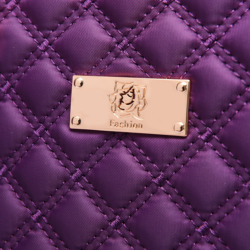 Bolso de mujer 2022 nuevo conjunto de varias piezas bolso de mujer hilo de bordado de nylon Bolso de mujer de seis piezas a cuadros