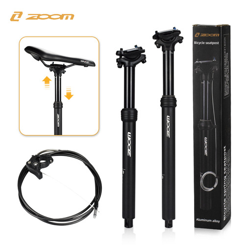 Taiwan ZOOM mountain bike wire-controlled lift hydraulic seat tube 27.2 shock absorber seat tube internal routing seat tube rod