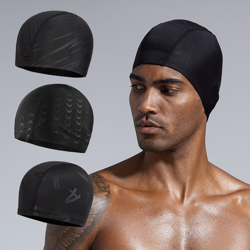 Men's swimming cap cloth swimming cap large comfortable ear protection fashion adult swimming hat swimming goggles suit durable Men's swimming cap cloth swimming cap large comfortable ear protection fashion adult swimming hat swimming goggles suit durable