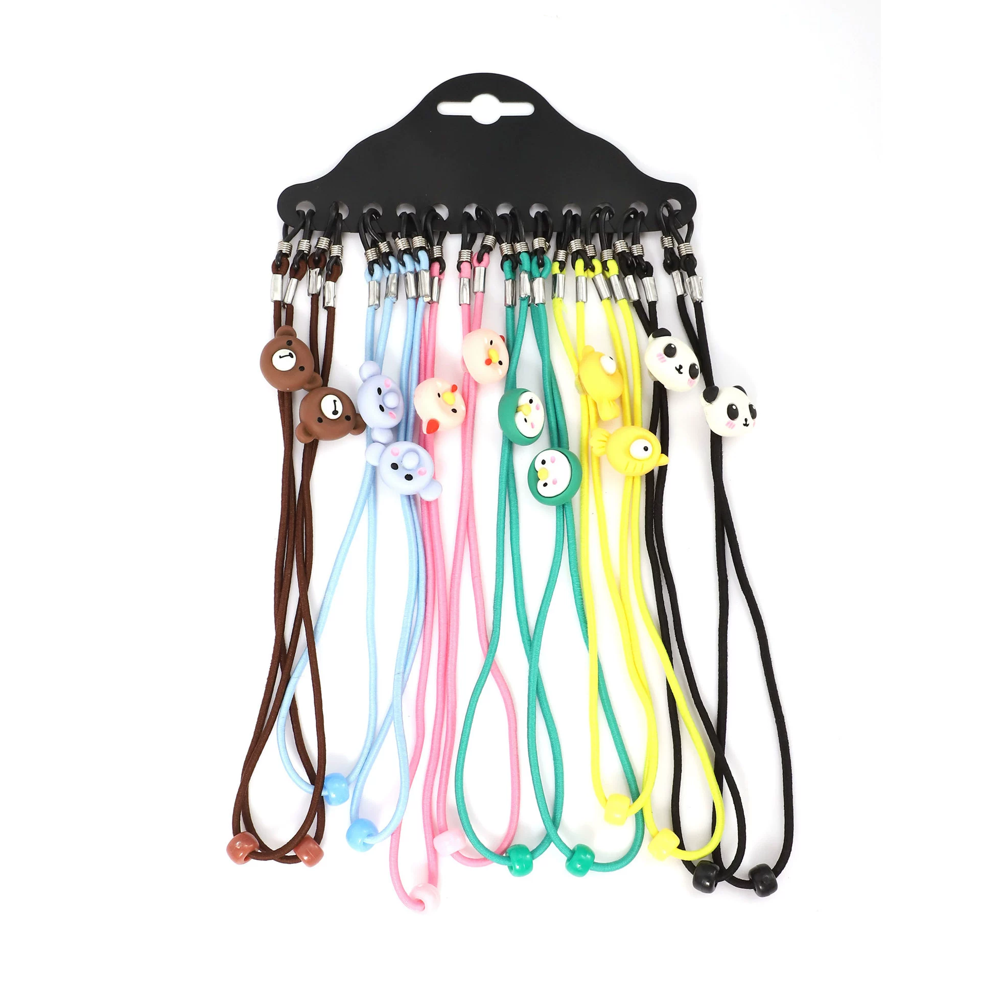 Children's cartoon glasses with animals, non-slip elastic strap