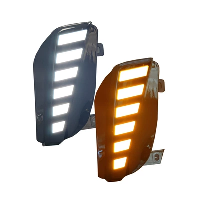Gündüz işıqları Prius Front Fog Lights Modified to - laser-mustang-style-led-two-color-daytime-running-lightspair-price