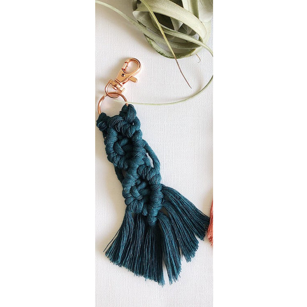 Bolso colgante de llavero tejido a mano colgante popular nuevo llavero de borla simple europeo y americano transfronterizo exclusivo