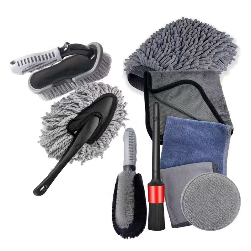 Car Wash Brush Head, Pure Cotton Mop, Glove, Detail Towel, Wheel Hub Interior Brush, Long Handle Car Wash Brush, Special for Car Use