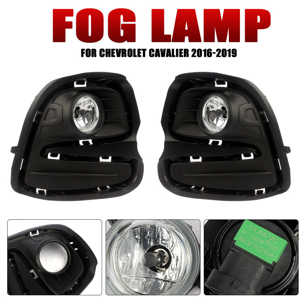 Aplicable a Chevrolet 16 17 18 19 conjunto de lámpara de niebla delantera Covez baja con lámpara de niebla adicional lámpara de barra de conducción