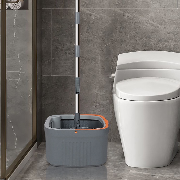 Clean Dirty Separating Rotary Mop Household Mop Lazy Hand-Free Washing Single Bucket Mop Automatic Drying and Mopping Clean