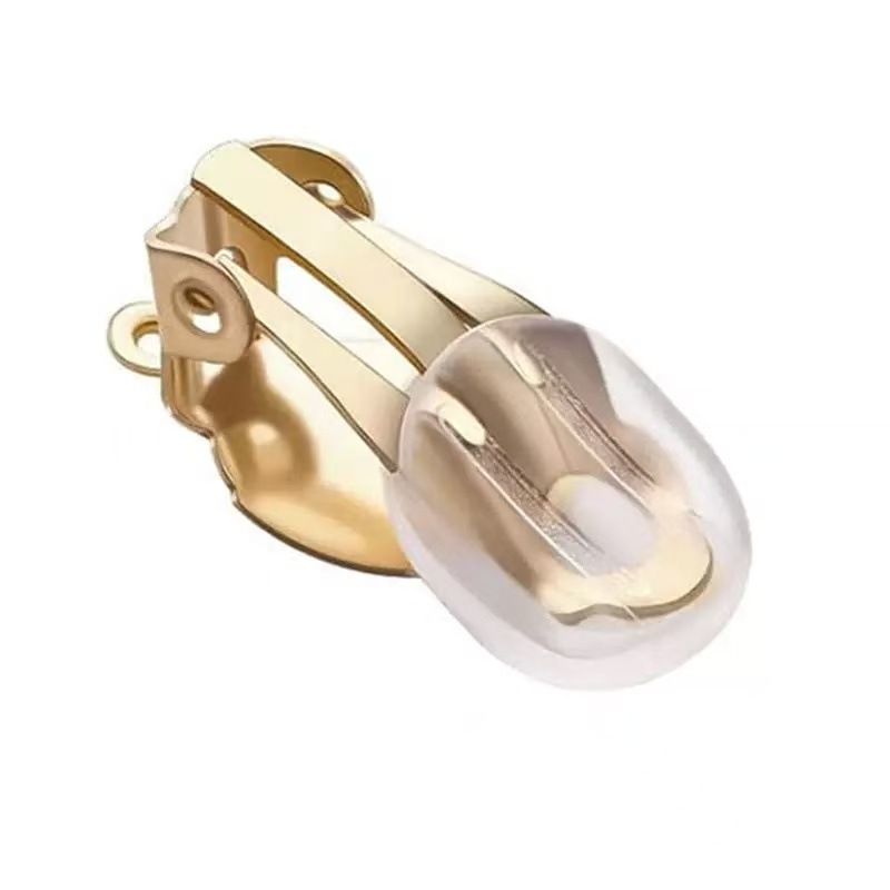 Frog buckle disc ear clip strap [gold] one