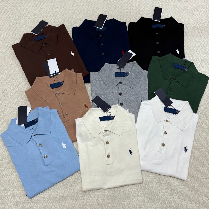 Original Ralph Lauren/Original Brand Polo Shirt with Embroidered Logo, Knitted Short-Sleeve Unisex Top Original Ralph Lauren/Original Brand Polo Shirt with Embroidered Logo, Knitted Short-Sleeve Unisex Top