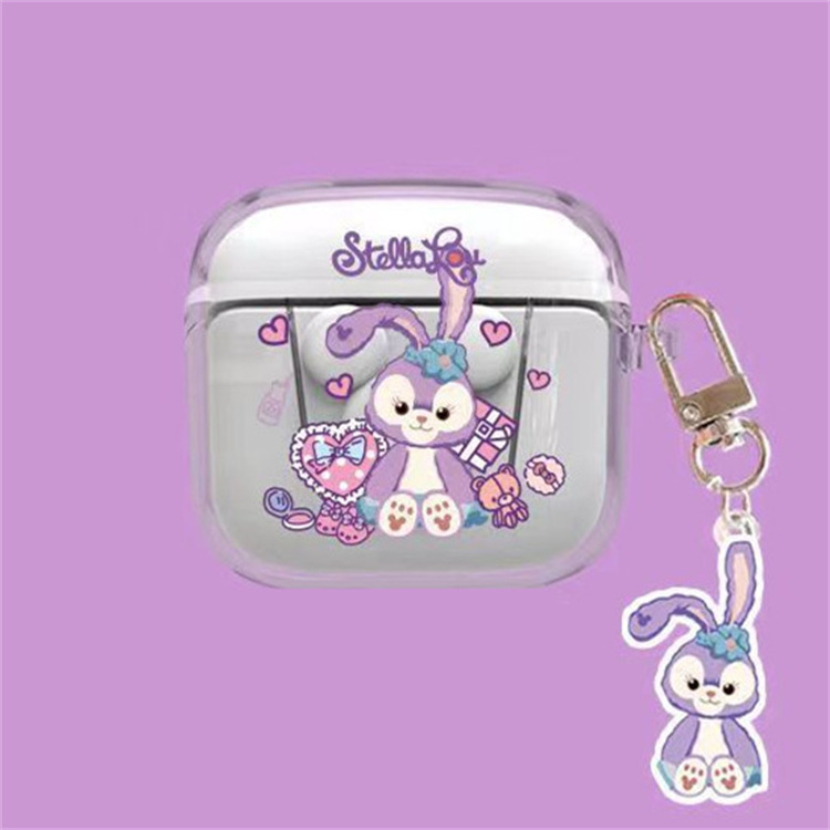 Caricatura simple para Huaqiang Beipro4 generación casco de protección de auriculares casco transparente TPU casco blando muñeca de orejas colgantes image 5