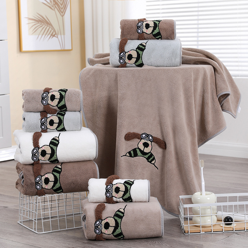 coral bath towel for home use