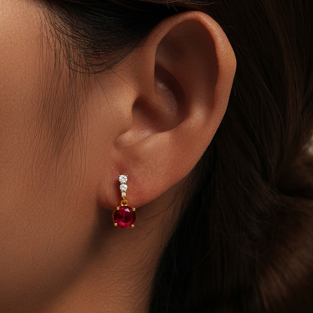 4g Weight 925 Sterling Silver Ear Needle Material Zircon Inlay Material Earrings Classification 1 Pair Quantity Daily Occasion 925 Sterling Silver Material Geometric Pattern Women's Gender Plating, Inlay Design Simple Style Style 1 Pair 925 Sterling Silver Zircon Geometric Earrings 9