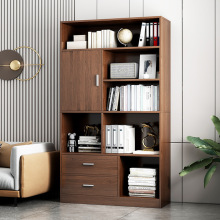 书架置物架简易落地收纳家用客厅卧室小型办公室一体靠墙网红书柜