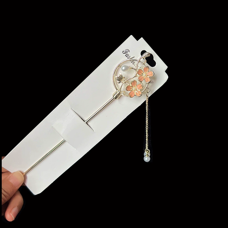 Hairpin Hanfu заколка для волос, орхидея цветочный декоративный аксессуар для волос, простая элегантная китайская стиль