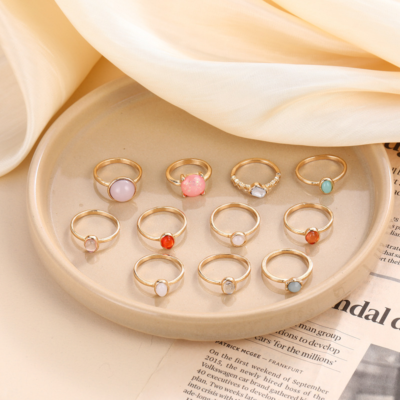 Rings Classification 1 Set Quantity Simple Style Classic Style Heart Shape Alloy Inlay Zircon Women's Rings