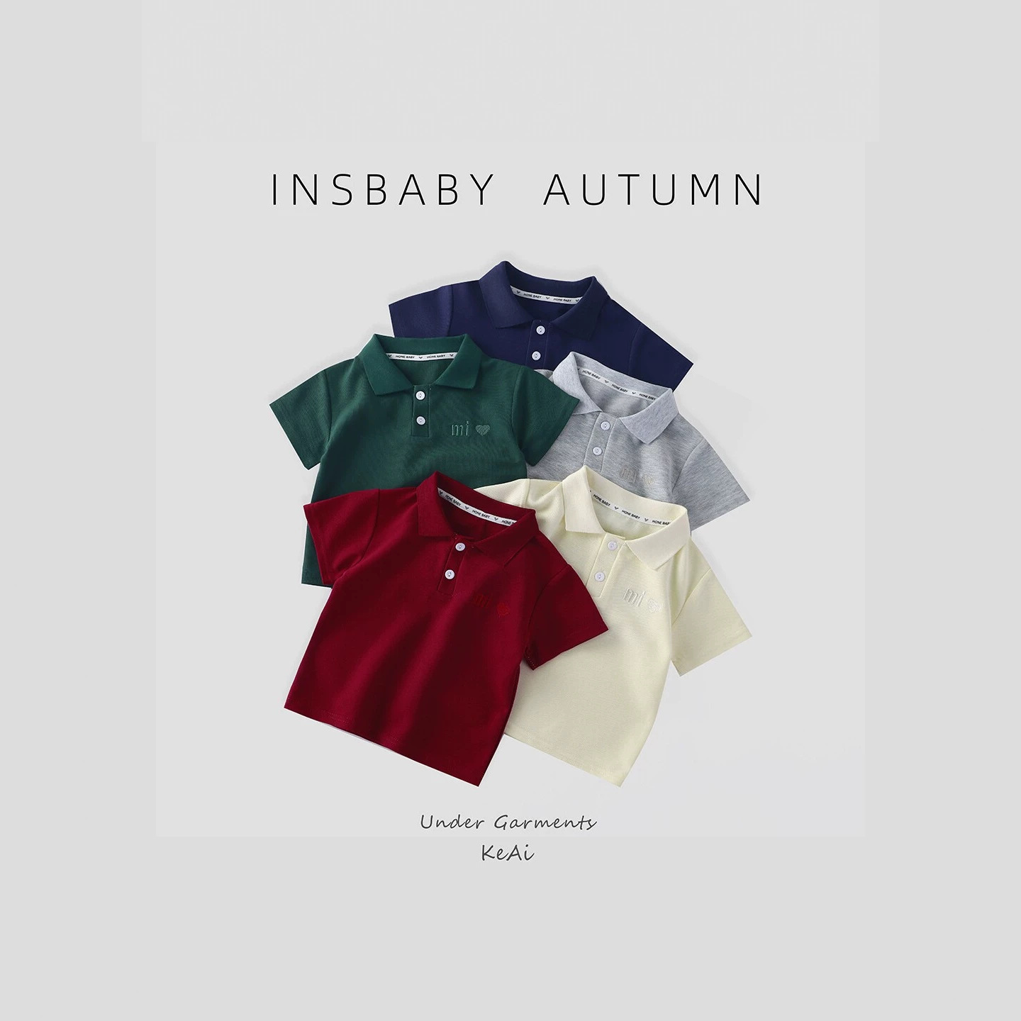 Children's polo shirt, boys' collared short-sleeved summer wear, new Korean style, solid color, versatile top.