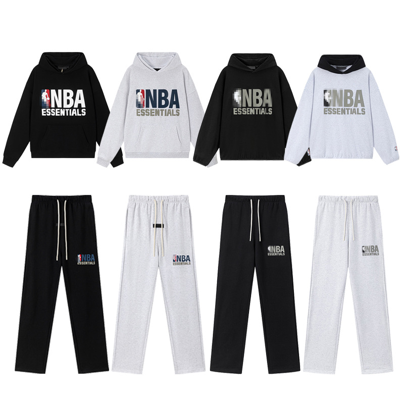 American-Style Fog Essentials Collaboration with Superstar Athletes Casual Sports Thin Sweatshirt and Sweatpants Hoodie Set