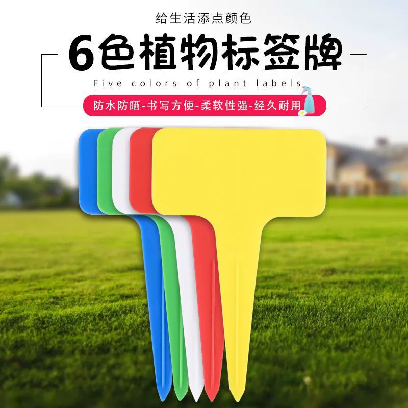 Садовая этикетка с мясом этикетка логотип Т-образная цветочная этикетка название растения запись пластиковый вставка