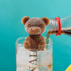 Internet-famous Little Bear Ice Cube Maker Mold: Silicone Ice Tray for DIY Ice Bears—A Food-Grade Crafting Tool
