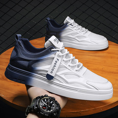2023 New Men's Shoes Breathable Thin Mesh Summer Shoes Autumn Small Whiteboard Casual Shoes Mesh Shoes Versatile Sports Trendy Shoes