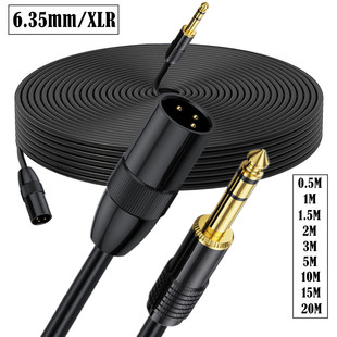 ���Sֱ�NXLR���D1/4 TRS���w���l��6.35mm���DXLR��3Pin������