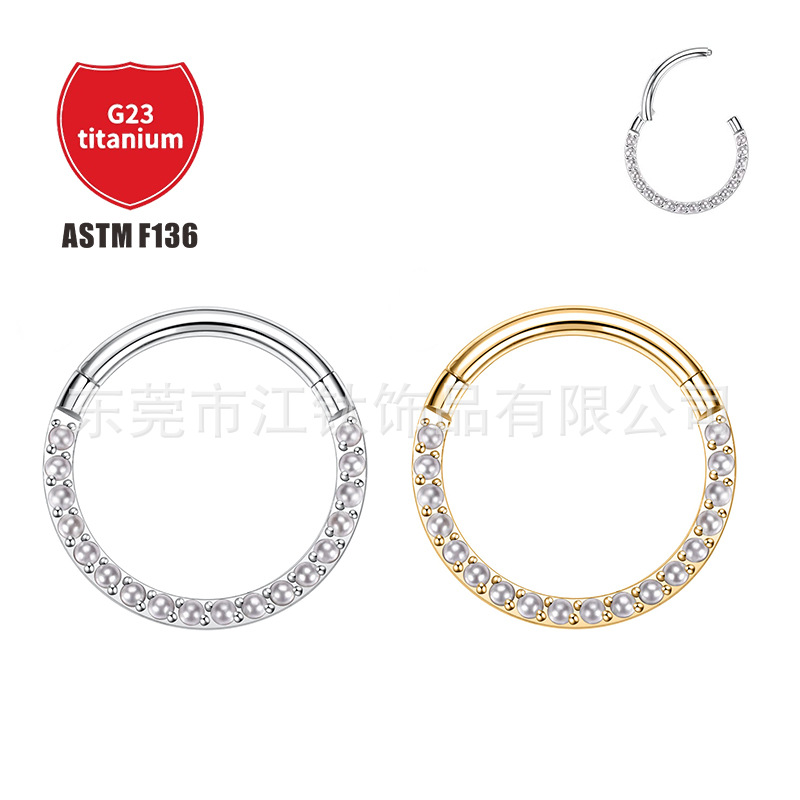 Pointed titanium steel lip stud product view