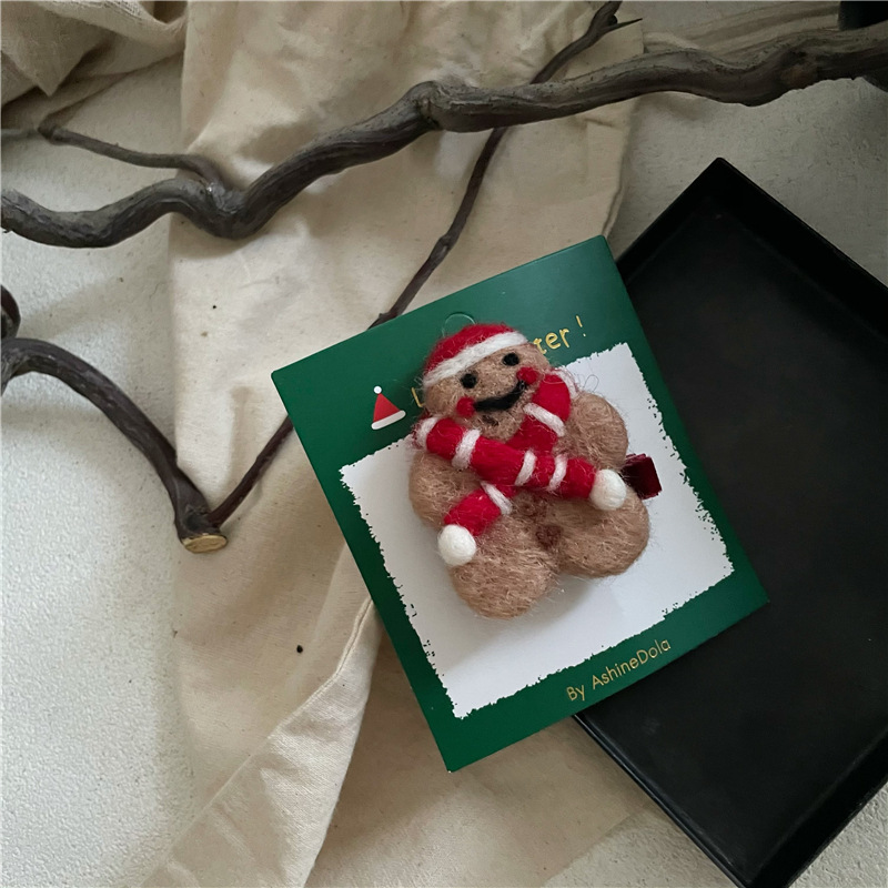 2023 Forcina Nuova Moda Carino Pupazzo di Neve Albero di Natale Vecchio Guanto Anatra Bocca Laterale Bang Clip_voghion.com