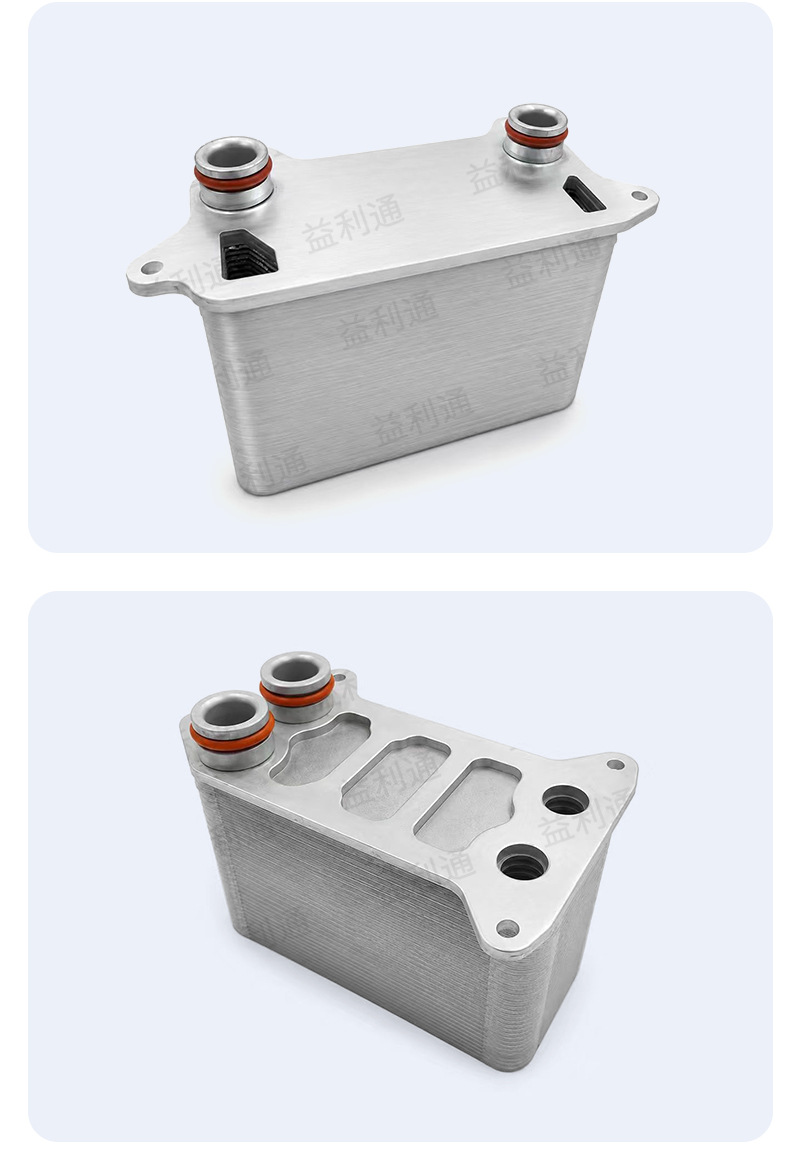 Engine oil cooler 1523003-00-B is suitable for Tesla car oil radiator base assembly