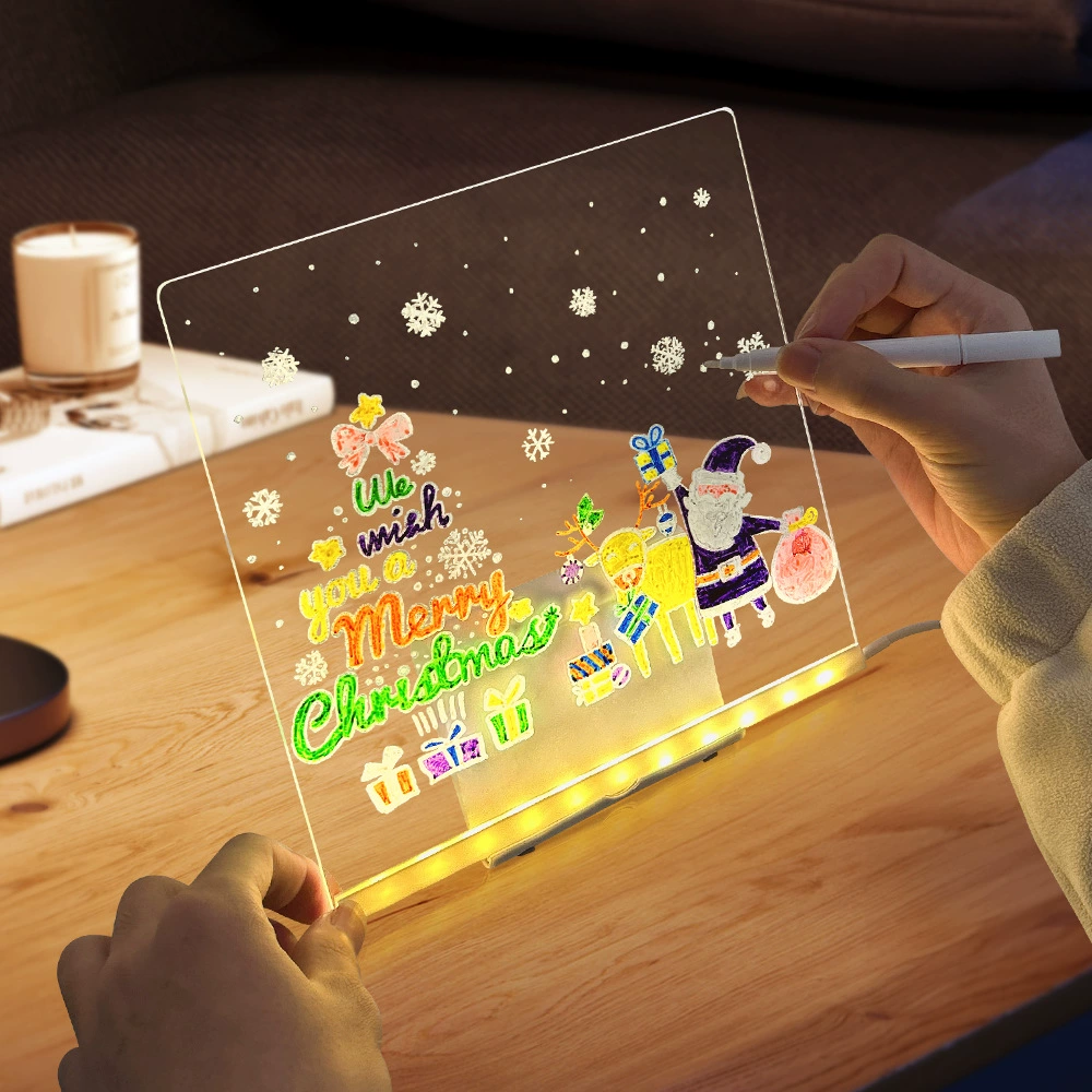 (Cross-border trading), erasable drawing board, acrylic night light, (Physicals), DIY