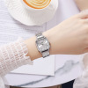 Fashionable square swiss watch, bracelet, women's watch, city style, simple and elegant design, thin strap, Birthday gift