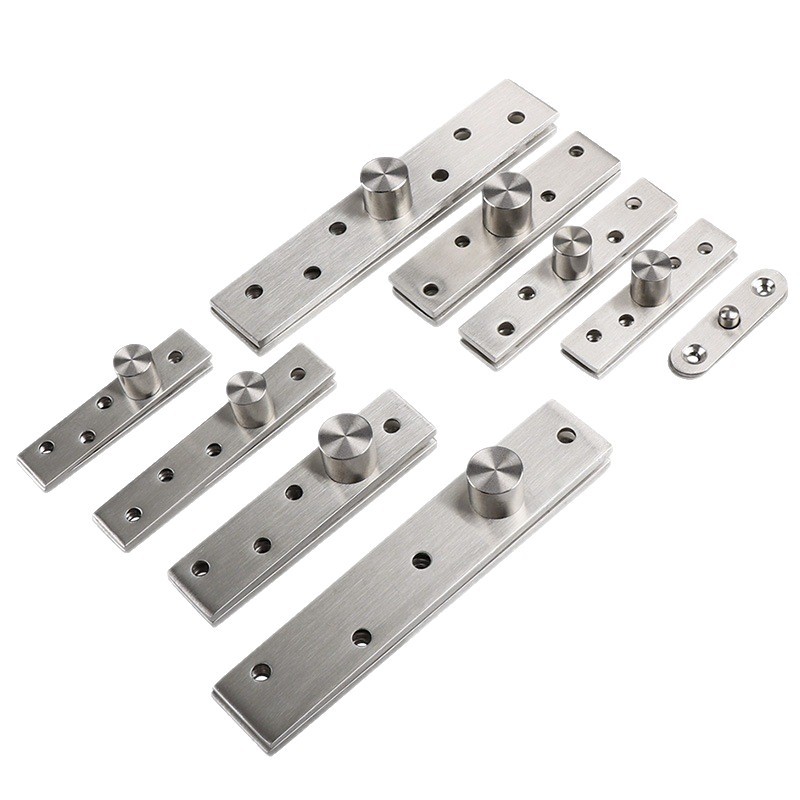 Eje giratorio de 360 grados de acero inoxidable puerta de madera superior e inferior bisagra de posicionamiento eje de la puerta eje mundial eje giratorio superior e inferior bisagra oculta