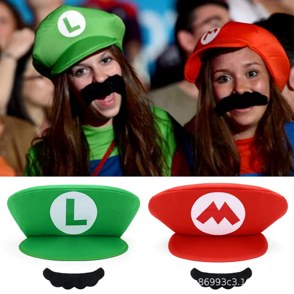 Cross-Border Super Mario Hat Mario Odyssey Mario Hat Halloween Cosplay Role-Playing Props