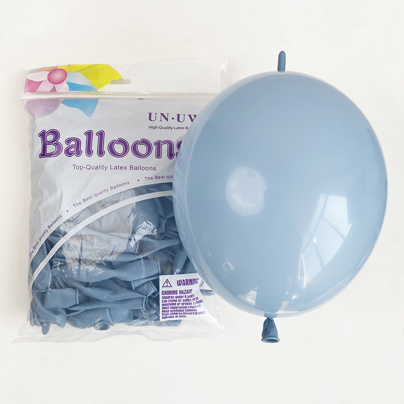 Globos con Cola de 10 Pulgadas para Fiestas, Color Sólido