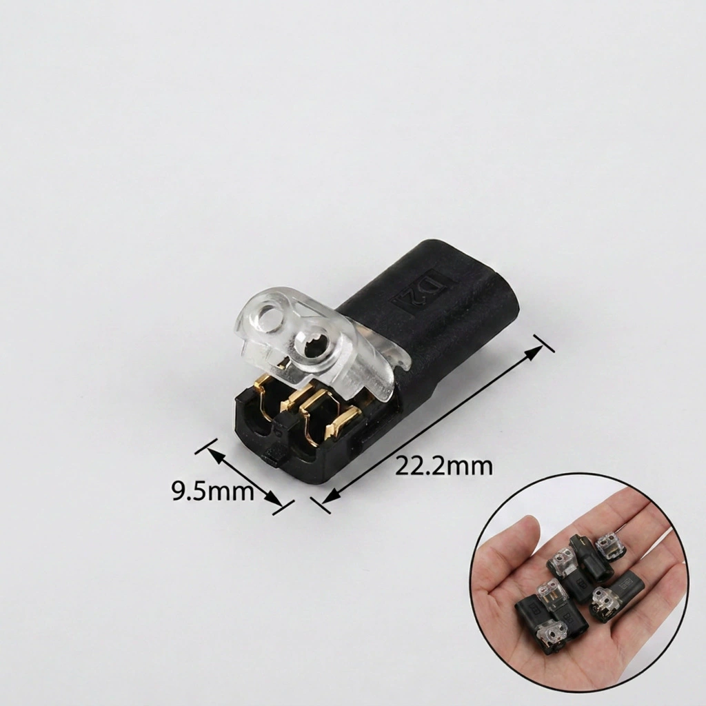 D2T2 quick terminal block inter-pluggable no welding no stripping pull-out LED lamp wire connector boxed