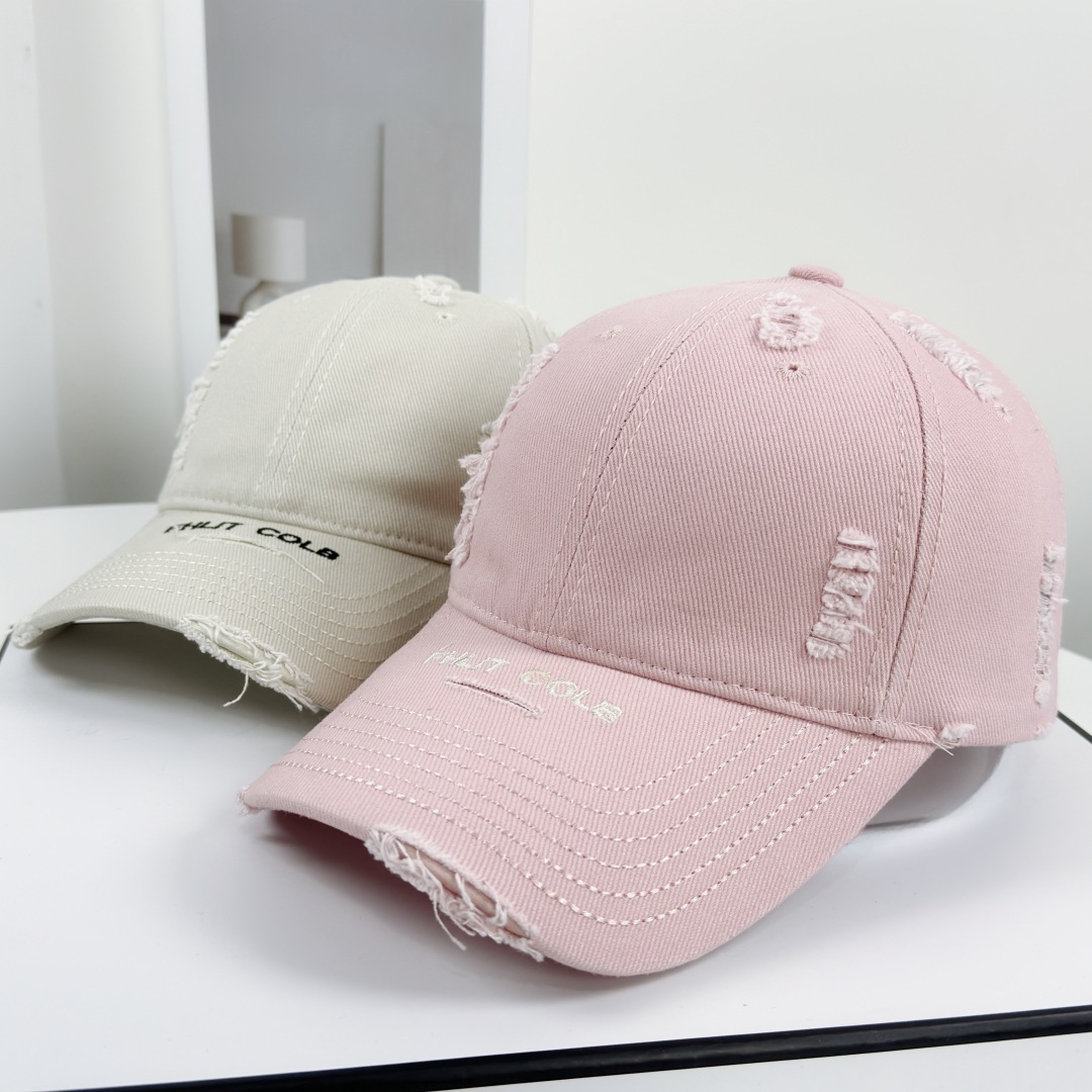Burgundy baseball cap