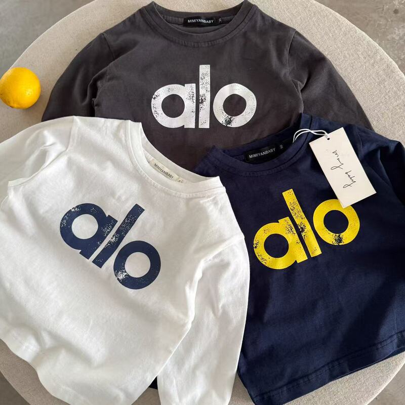 Children's Long-Sleeve T-Shirt 25 Spring and Autumn Boys' Trendy Brand Letter Base Shirt Baby Toddler Inner Wear Big Kids Top Children's Long-Sleeve T-Shirt 25 Spring and Autumn Boys' Trendy Brand Letter Base Shirt Baby Toddler Inner Wear Big Kids Top