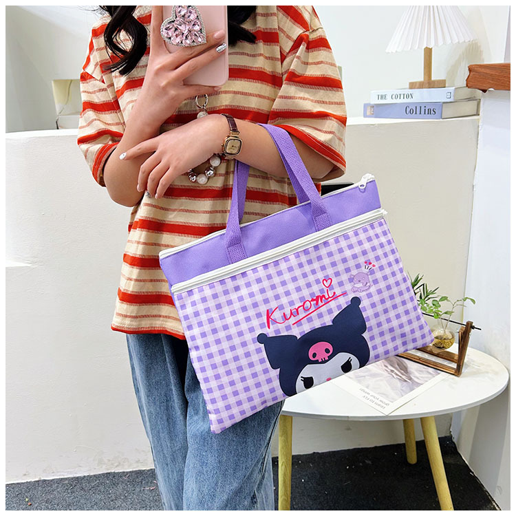 The new Spring 2024 Stardelo minimalist cartoon large-capacity student handbag, study materials and tutorial bag undefined