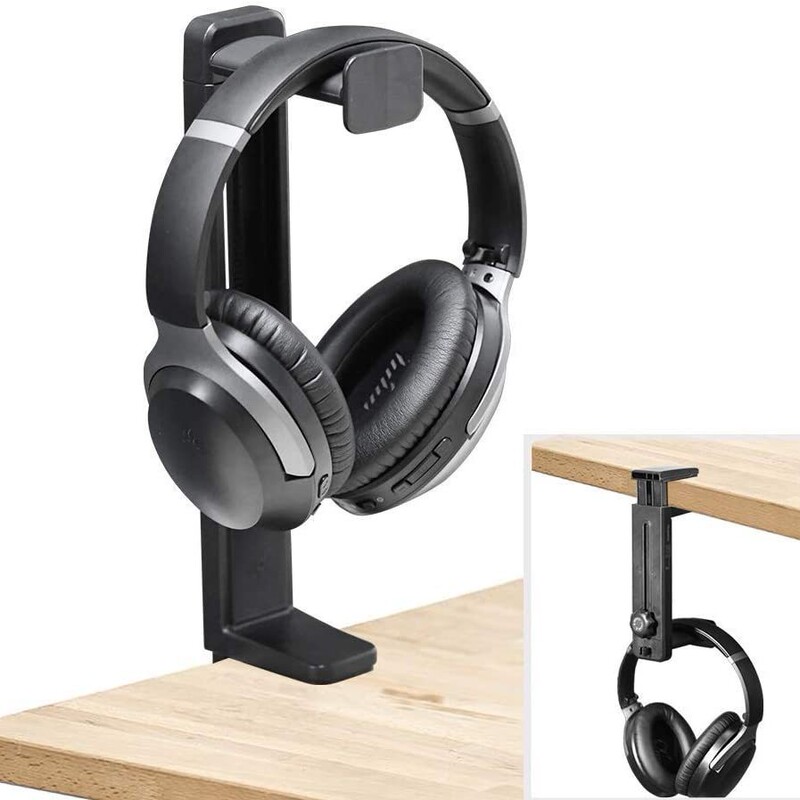 Resin earphone holder desktop clip rotating earphone holder 360 Rotating earphone holder simple earphone Holder