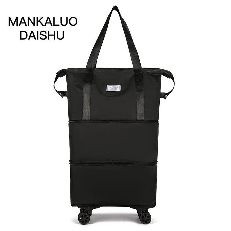 Bolsa de viaje de ropa de gran capacidad conveniente conjunto de equipaje de la carretilla bolsa de viaje de corta distancia bolsa de tela Oxford pendiente Bolsa De mujer