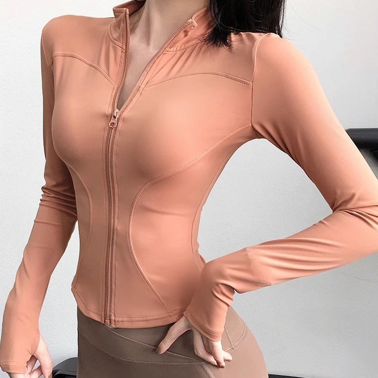High-elastic Quick-drying Yoga Clothes For Women, Long-sleeved Tight-fitting Sports Tops, Fitness Clothes For Women_voghion.com