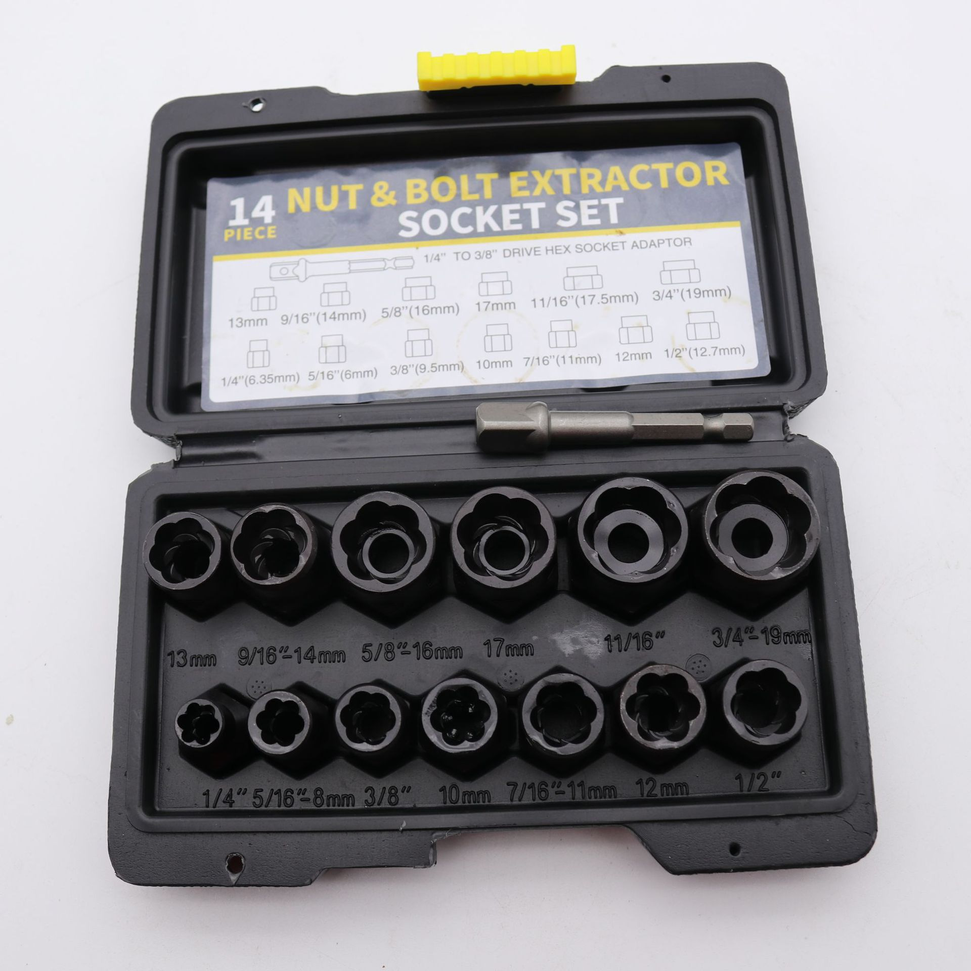 14pcs套装螺帽取出器破损残缺螺丝螺母取出器 厂家批发断丝取出器
