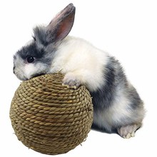 Small Pet Chew Toys Natural Grass Ball Rabbit Hamster Chewin