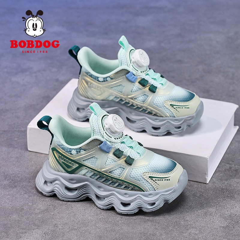 Babudou zapatos para niños zapatos deportivos para niños primavera y otoño nuevo estilo malla transpirable zapatos de papá con botones para niños y niñas