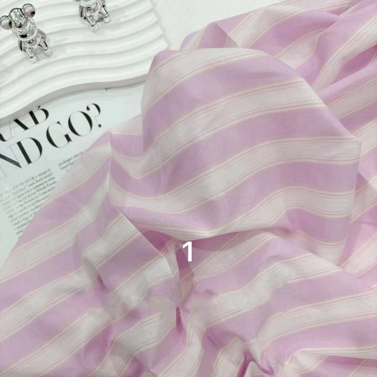 全棉高密淡淡色系条子女装衬衫连衣裙男装衬衫睡衣童装布料桌布料