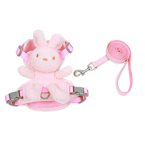 Dog harness, small and medium-sized dog walking rope, anti-breakaway, adjustable cat harness, pet leash