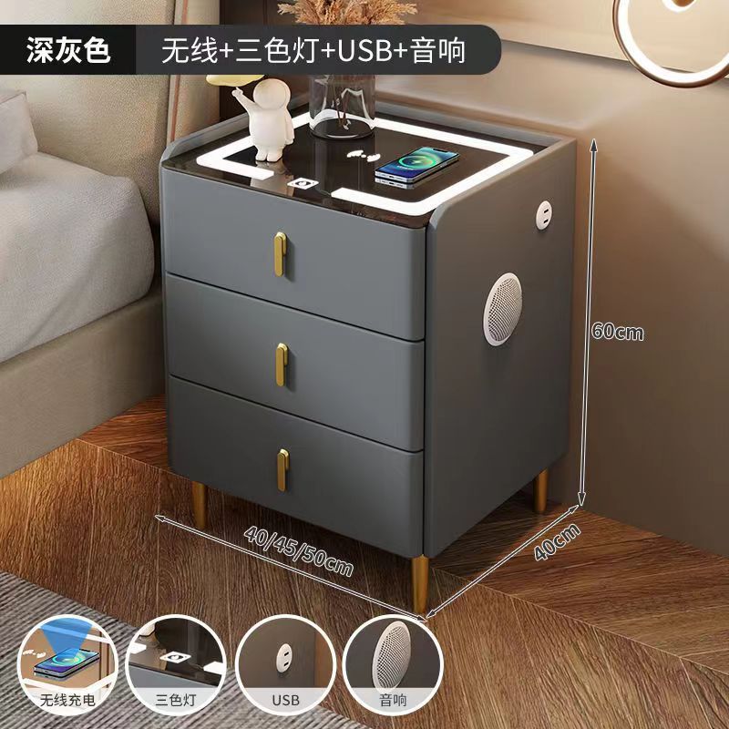 Y66#다크그레이 스마트모델 + 라이트 + USB + 블루투스 스피커