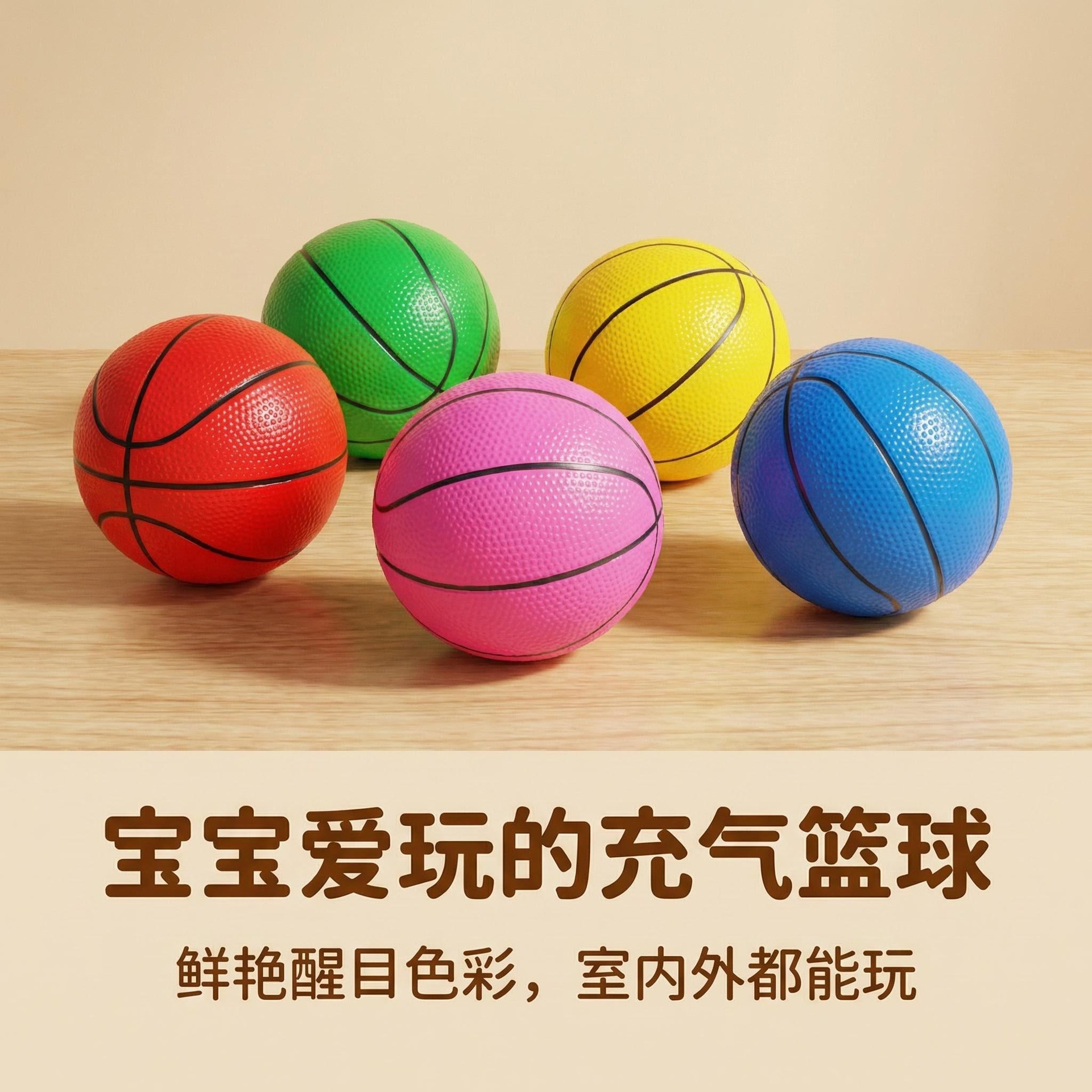 PVC搪胶儿童玩具篮球跨境货源20款大量现货可定做皮球1-3岁2号