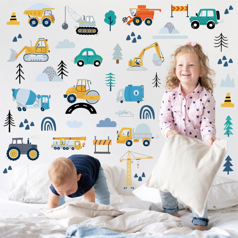Cross-border car Wall stickers bohemian style transportation tools kindergarten children's room bedroom decoration cartoon wall stickers Cross-border car Wall stickers bohemian style transportation tools kindergarten children's room bedroom decoration cartoon wall stickers