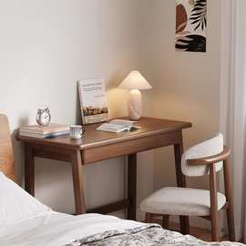 实木书桌北欧小户型床边梳妆台书房儿童学习桌家用卧室简易电脑桌