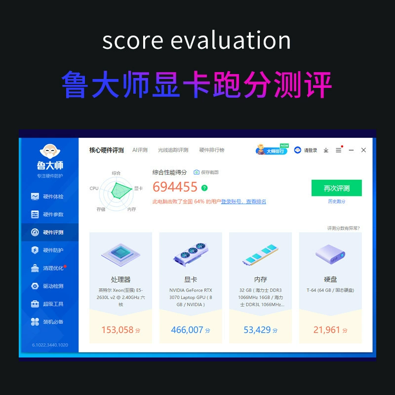 Графическая карта (SUQIAO) RTX3070M 8GB, GDDR6, охлаждение с двумя вентиляторами