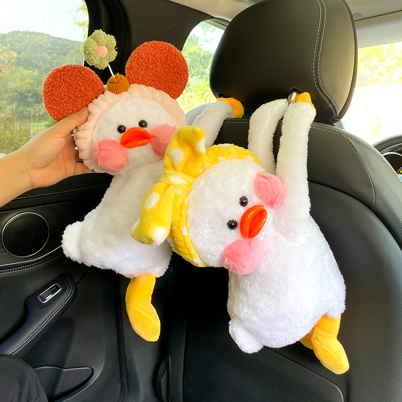 Internet celebridad coche caja de pañuelos creativo lindo colgante parasol caja de pañuelos interior del coche suministros para mujeres